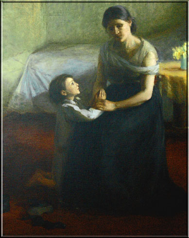 Painting by Countess Markievicz, "Mother and Child"